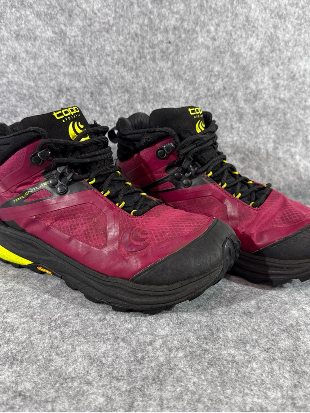 TOPO Trailventure Boots - Womens 6.5 - 5 mm Drop Pink High Top Shoes Hiking
